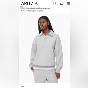 TNA (Aritzia) Boyfriend Polo Sweatshirt